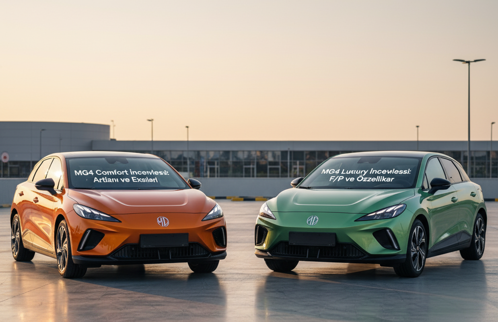 MG4 Comfort ve Luxury (64 kWh) modellerini inceliyoruz. 435 km menzil, RWD sürüş keyfi, V2L desteği, artıları ve en büyük "yazılım" sorunu. MG4 alınır mı?