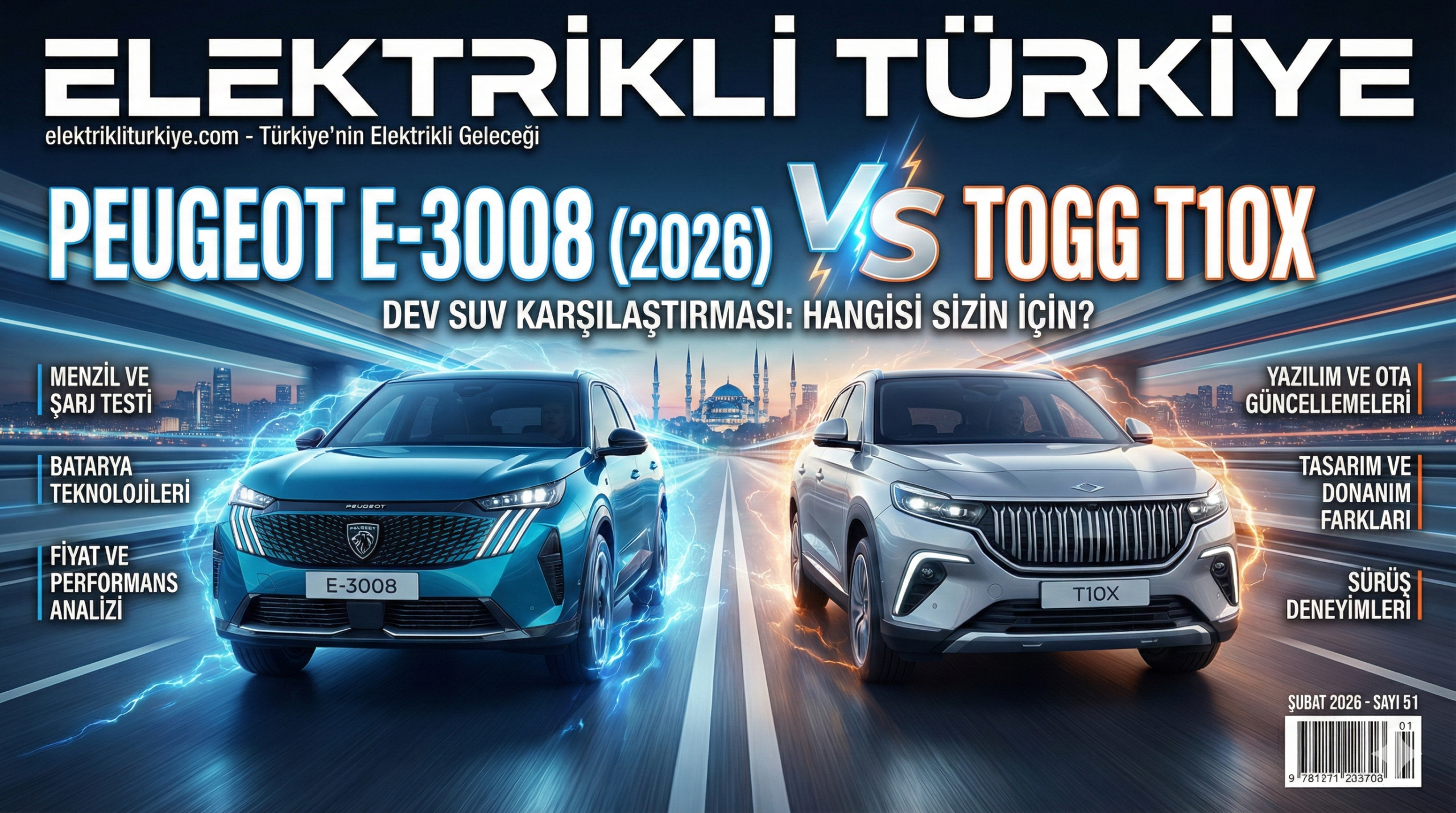Peugeot E-3008 (2026) vs Togg T10X: Dev SUV Karşılaştırması