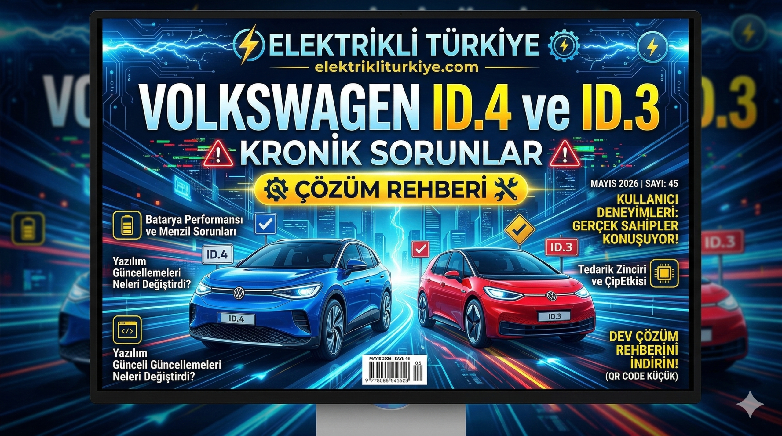 Volkswagen ID.4 veya ID.3 almayı mı planlıyorsunuz? Ekran donması, 12V akü ölümü ve dokunmatik tuş dertleri bitti mi? Kesin çözümleri hemen okuyun.
