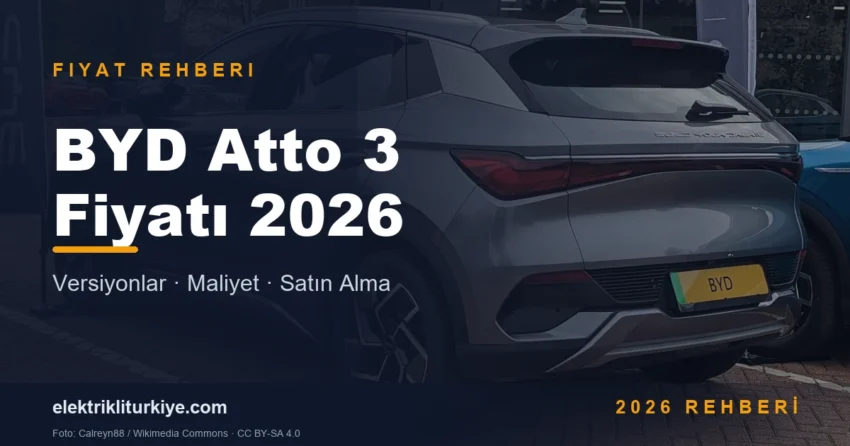 BYD Atto 3 Fiyatı 2026 kapak görseli