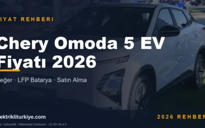 Chery Omoda 5 EV Fiyatı 2026 kapak görseli