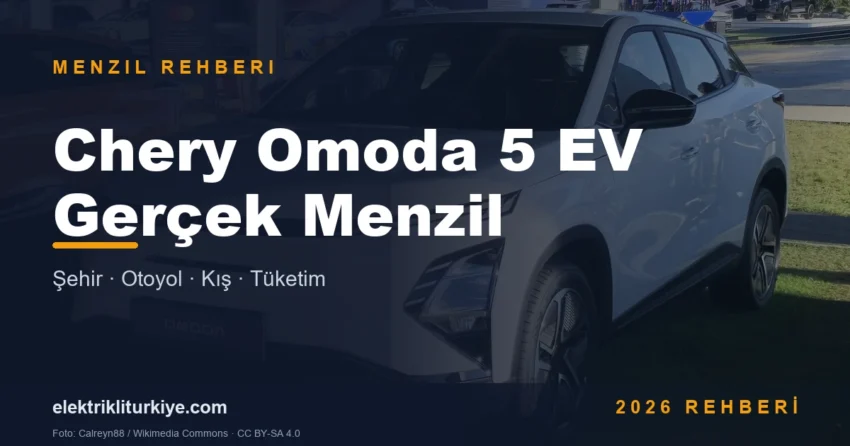 Chery Omoda 5 EV Gerçek Menzil kapak görseli