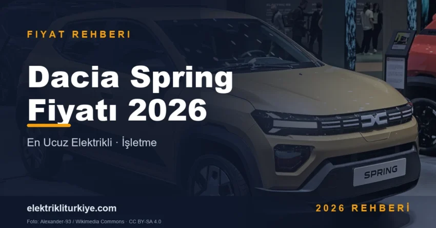 Dacia Spring Fiyatı 2026 kapak görseli
