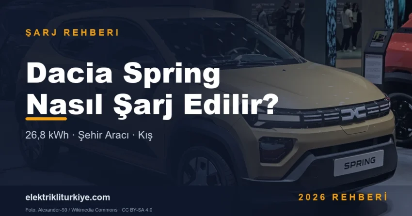 Dacia Spring Nasıl Şarj Edilir kapak görseli