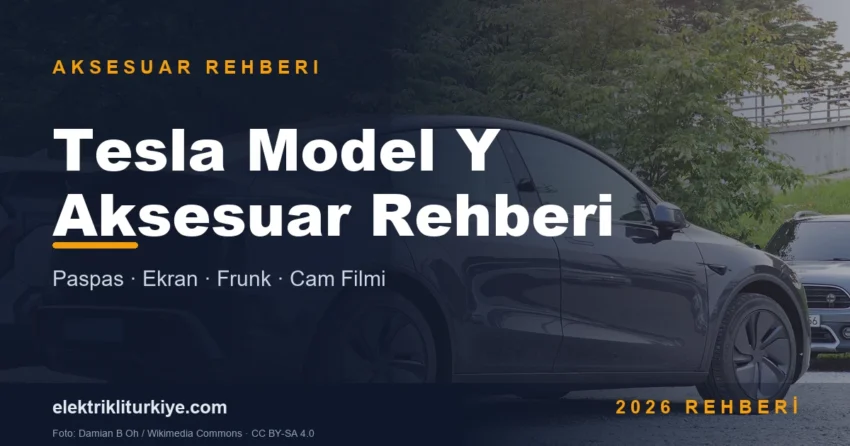 Tesla Model Y Aksesuar rehberi kapak görseli