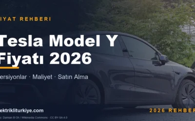 Tesla Model Y fiyatı 2026 – versiyon ve maliyet rehberi kapak görseli