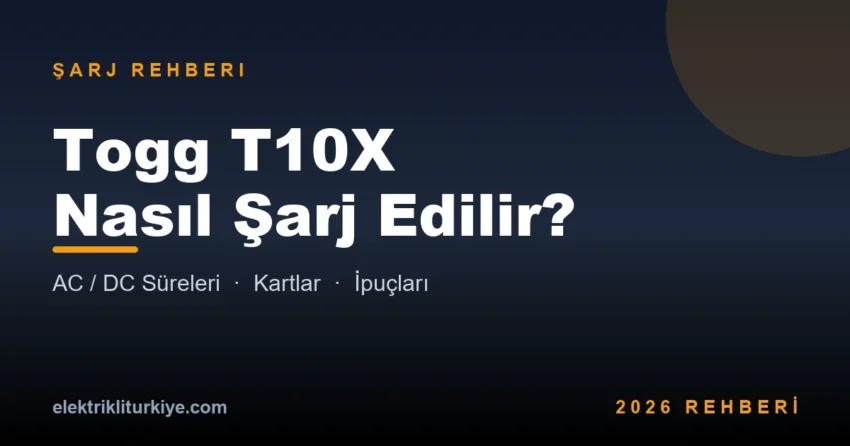 Togg T10X nasıl şarj edilir – AC ve DC şarj rehberi kapak görseli