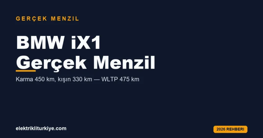 BMW iX1 gerçek menzil rehberi