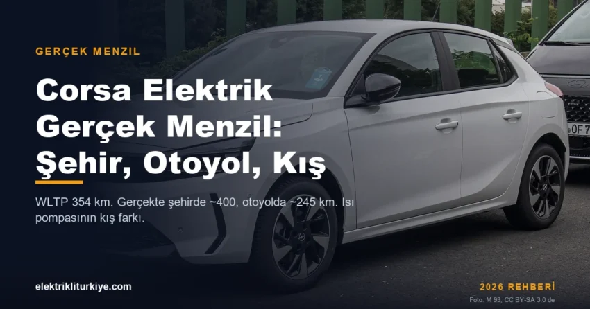 Opel Corsa Elektrik gerçek menzil kapak görseli