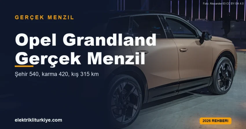 Opel Grandland Elektrik gerçek menzil rehberi kapak görseli