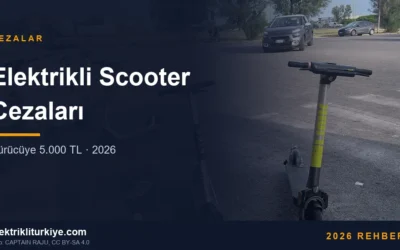 Sarı-yeşil paylaşımlı elektrikli scooter, otopark zemininde, yandan görünüm. Fotoğraf: CAPTAIN RAJU, CC BY-SA 4.0.