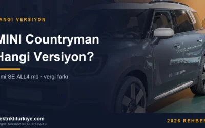 MINI Countryman Hangi Versiyon? E mi SE ALL4 mü · vergi farkı. Fotoğraf: Alexander-93, CC BY-SA 4.0